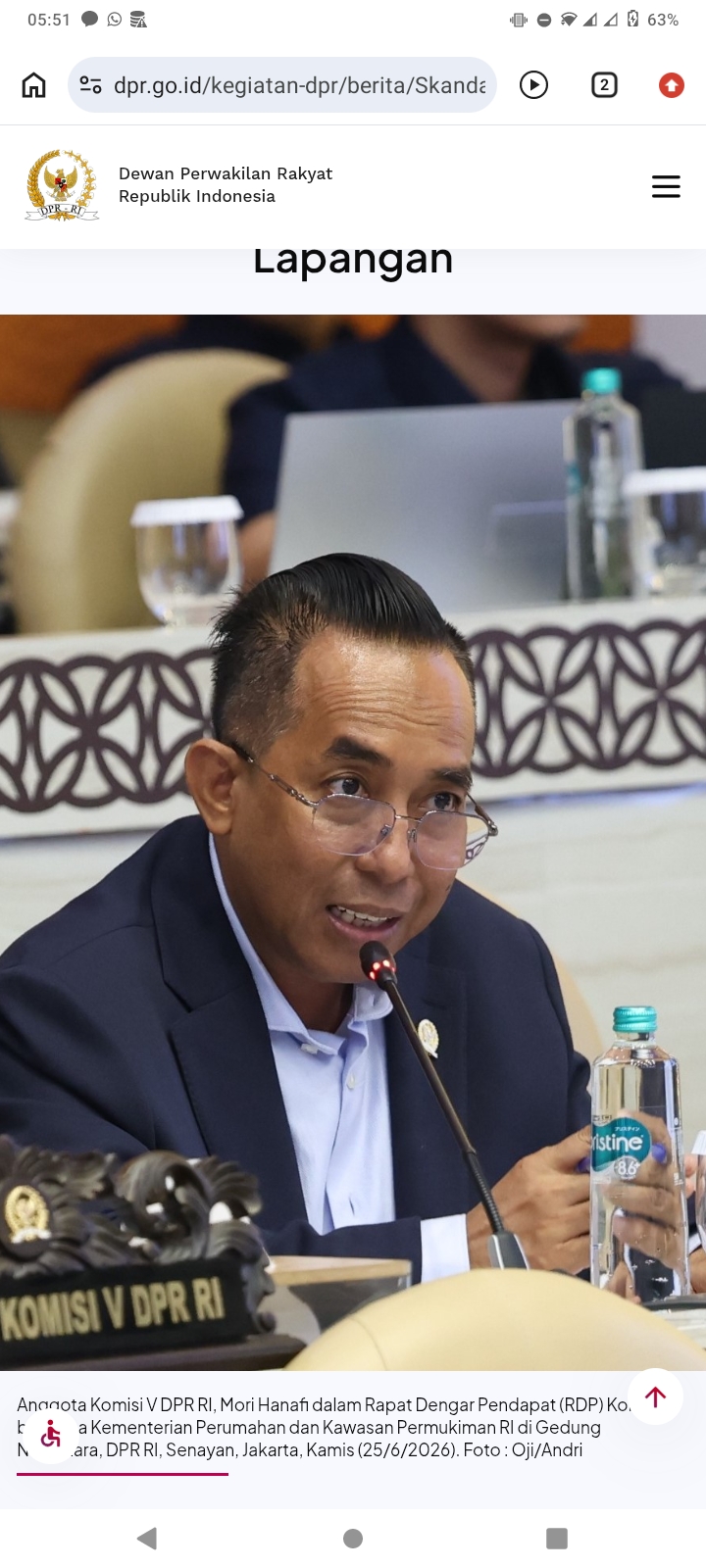 Program Bedah Rumah di NTB Salah Sasaran, Mori Hanafi Bongkar Kecurangan Tenaga Lapangan Kementerian Perumahan | Politik — Orbit NTB